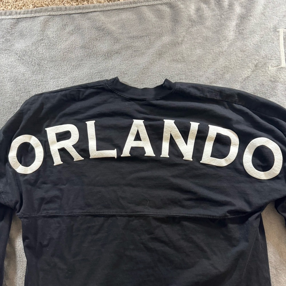 Orlando Spirit Jersey Shirt Mens Medium Black Long Sleeve Disney World Universal - Picture 3 of 8